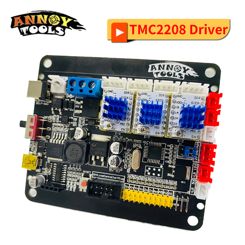 Controlador de Motor paso a paso CNC3018 GRBL1.1, controlador de 3 ejes TMC2208, compatible con fuera de línea para enrutador CNC3018, grabador láser ► Foto 1/2