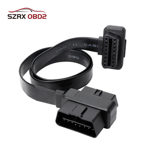 2022 nuevo producto OBD2 divisor de 2 en 1 Cable de extensión Ultra-delgada codo fideos Cable diagnóstico conector Cable de coche ► Foto 1/6