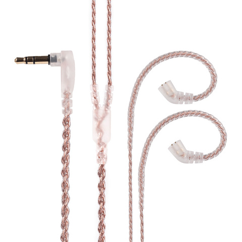 BLON BL-03-Cable de cobre y cristal actualizado, conector curvado de 4 núcleos, 2 pines, 3,5 MM, para BLON BL-03 BL03 ► Foto 1/6