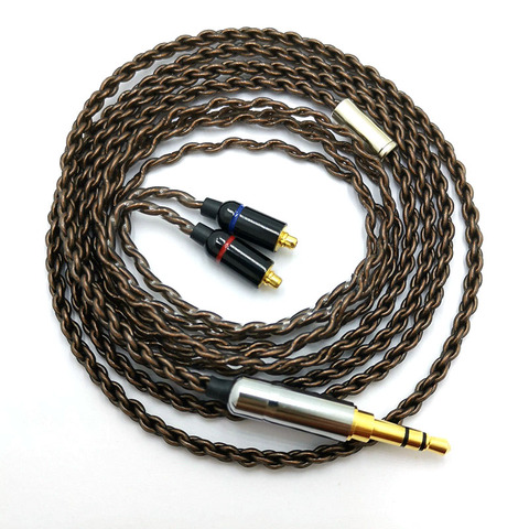 Cable de cobre RY-C09 mmcx para auriculares, cristal único, supersuave, actualización de Cable de Metal, ie800, bricolaje ► Foto 1/2