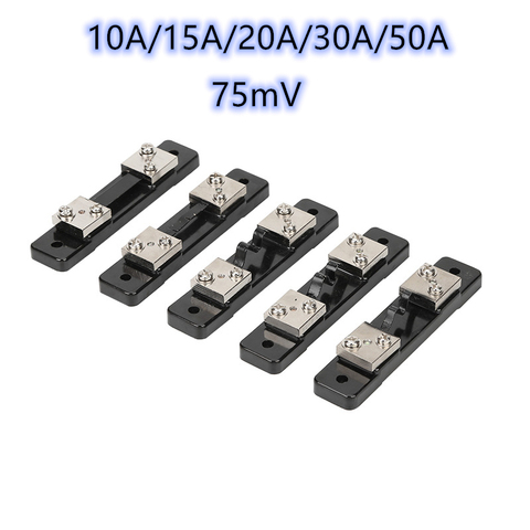 FL-2 de derivación externa, medidor de corriente 10A-50A/75mV, resistencia de derivación para amperímetro digital, amperímetro, amperímetro, vatímetro ► Foto 1/6