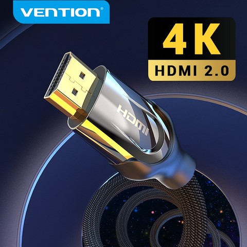 Cable HDMI vention 4K HDMI a HDMI 2,0 Cable para PS4 PS3 HDTV divisor Switch soporte 4K 3D para ordenador portátil Cable de proyector HDMI ► Foto 1/6