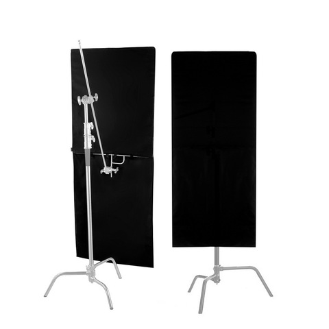 Selens-Panel de tela de bandera inoxidable para fotografía, accesorios para cámara de vídeo, estudio, 75x90cm, negro ► Foto 1/6