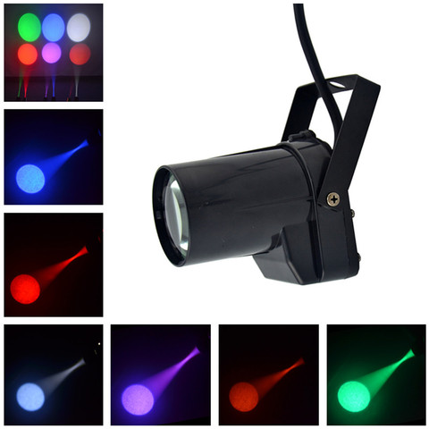 Pinspot-foco LED RGB de 5W para DJ, iluminación de escenario, para fiestas, discotecas, iluminación de tienda, proyector ► Foto 1/6