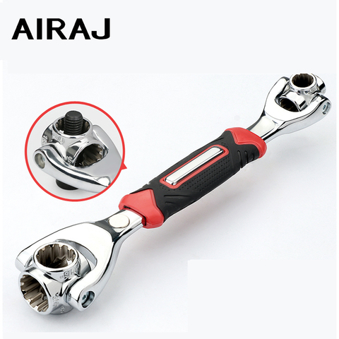 AIRAJ-herramientas manuales de Llave de tigre 8/52 en 1, enchufe que funciona con pernos Spline Torx, llave inglesa de reparación universal de carro de 6 puntos de 360 grados ► Foto 1/1