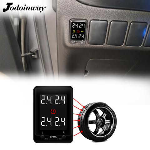 Monitor de alarma de seguridad para Toyota Fortuner Hilux 2017 OBD TPMS Sistema de control de presión de neumáticos ► Foto 1/5