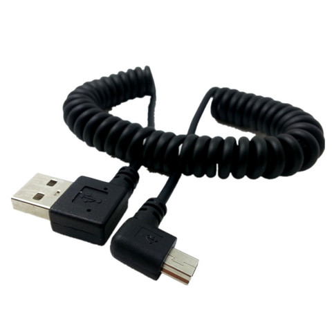 Cable extensible USB 2,0 tipo A, ángulo recto A Mini USB, Cable de datos de carga de 90 grados para cámara Digital MP3 HDD ► Foto 1/4