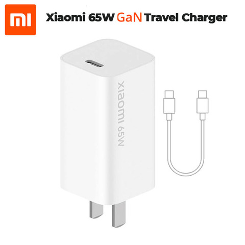 En STOCK 100% Original Xiaomi GaN 65W cargador de viaje 48% más pequeño USB tipo-C inteligente de salida de carga rápida 5V/9V/12V/15V = 3A 10V = 5A ► Foto 1/6