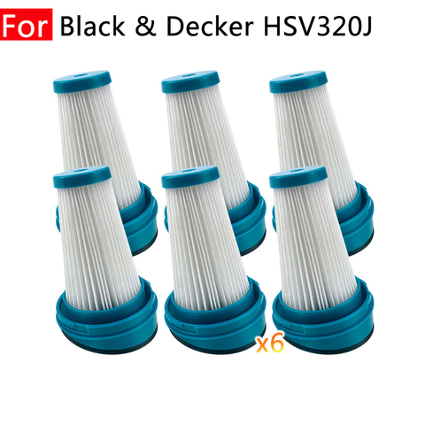 Accesorios de limpiador de vacío, filtro HEPA para Black & Decker HSV320J HSV420J HSV520J HSV320J32 HSV420J42 HSV520J01 sv420b SVA520B ► Foto 1/5