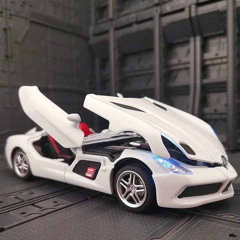 1:32 Benz SLR Roadster fundido a presión Aleación de modelos de coches de carreras de coche superdeportivo regalo coleccionables coche juguetes envío gratis ► Foto 1/5