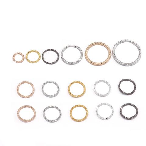 100 unids/bolsa 10 15 18 20mm Metal abierto saltar anillos, anillo de oro de plata para conector de la joyería de Diy hace encontrar accesorios ► Foto 1/6