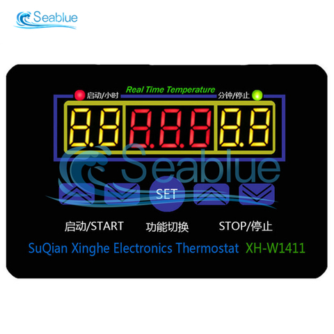 Controlador de temperatura Digital LED, DC 12V AC 110V-220V XH-1411 W1411, termostato multifunción, interruptor de Control de termómetro ► Foto 1/6