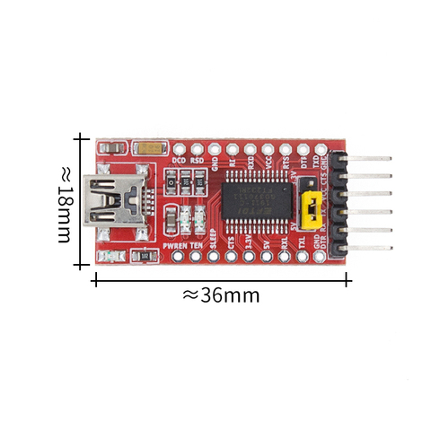 FT232RL FT232 USB a TTL 5V 3,3 V Cable de descarga al módulo adaptador a Serie USB a 232 ► Foto 1/6