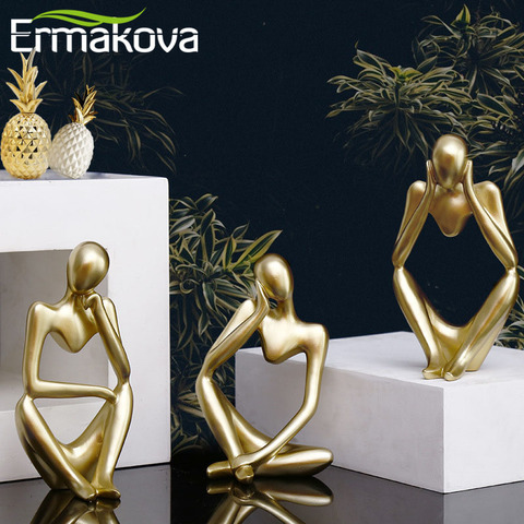 ERMAKOVA-estatuas de resina para decoración del hogar, esculturas en miniatura de figuritas artesanales para la Oficina ► Foto 1/6