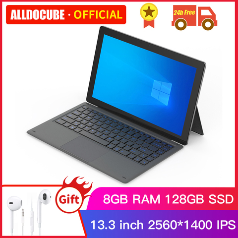 Alldocube aeroespacial X Pro 13,3 pulgadas lago Géminis N4100 Windows 10 Quad Core Tablet PC 8GB RAM 128GB SSD 2560 * 1440IPS tabletas ► Foto 1/6