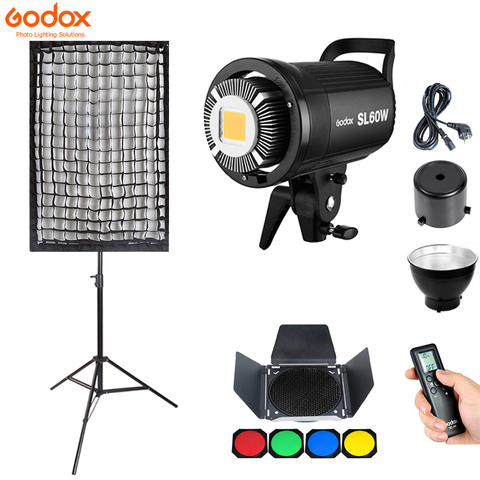 Godox-SL-60W SL60W 60WS 5600K CRI 95 +, Panel de luz LED para vídeo, salida continua, montaje Bowens, luz de estudio, versión blanca ► Foto 1/6