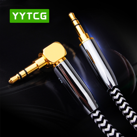 YYTCG-Cable de Audio auxiliar de 3,5mm a 3,5mm para auriculares, Cable de Audio macho a macho de 3,5mm para grabación de coche ► Foto 1/6