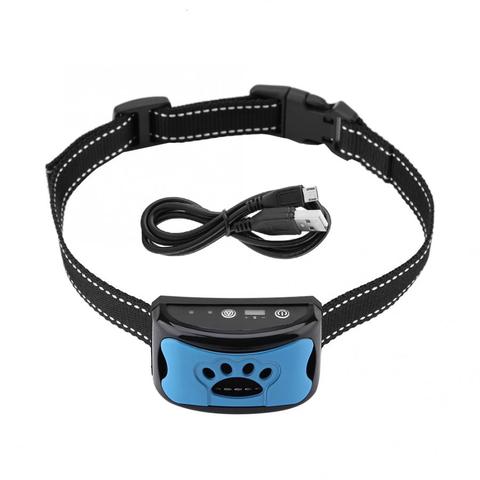 Collar de entrenamiento para perros con carga USB, dispositivo de Control de ladridos, recargable, resistente al agua, detección de ladridos, 5V CC ► Foto 1/1