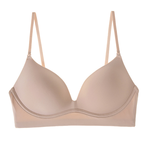 Sujetador liso de Color sólido con correas extraíbles, sujetadores para chicas, ropa interior suave y cómoda, lencería para mujer, cubierta negra blanca, novedad de 2022 ► Foto 1/6