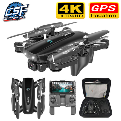 S167 GPS Drone con cámara 5G RC Quadcopter Drones HD 4K WIFI FPV plegable-punto de vuelo fotos Video Dron helicóptero juguete ► Foto 1/6