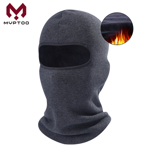 Pasamontañas para motocicleta para hombre y mujer, gorro térmico de lana para invierno, cálido para clima frío, máscara táctica militar para ciclismo pañuelo motorista ► Foto 1/6