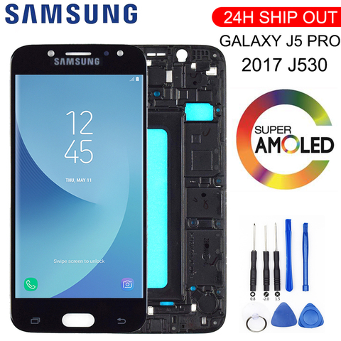 Pantalla LCD Super AMOLED de 5,2 pulgadas para SAMSUNG Galaxy J5 2017, pantalla táctil para SAMSUNG Galaxy J5 Pro, J530 con Marco, novedad ► Foto 1/5