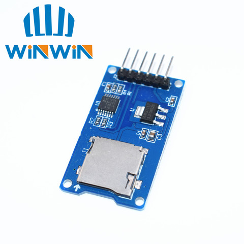 Micro tarjeta SD mini lector de tarjetas TF para interfaces SPI con chip convertidor de nivel para arduino ► Foto 1/1