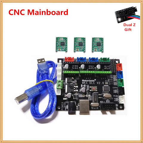 MKS DLC v2.0 GRBL CNC controlador tarjeta paso a paso de controlador láser de 3 ejes de control de placa base TTL GRBL Placa de grabado láser máquina ► Foto 1/4