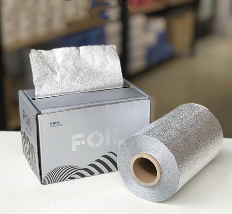 Papel de hojalata de papel de aluminio para salón de belleza, 50m * 12cm, tinte separador profesional, suministros de peluquería, herramienta para colorear estilista ► Foto 1/4