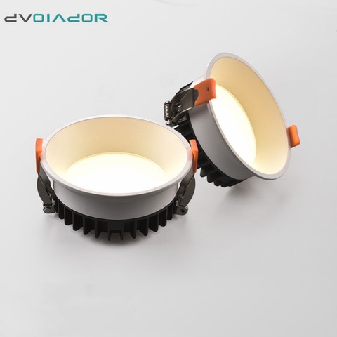 Lámpara empotrable de tres colores de luz LED, lámpara empotrable de techo, 12W, 10W, 7W, para sala de estar ► Foto 1/6