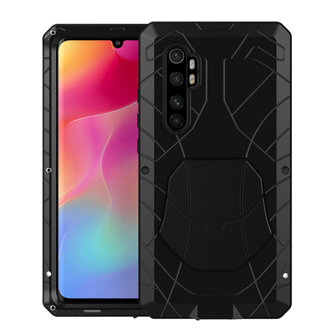 Funda protectora de Metal duro para Xiaomi Mi Note 10 Lite 5G POCO F2 Pro, Protector de pantalla de vidrio templado para Redmi K30 Pro ► Foto 1/6