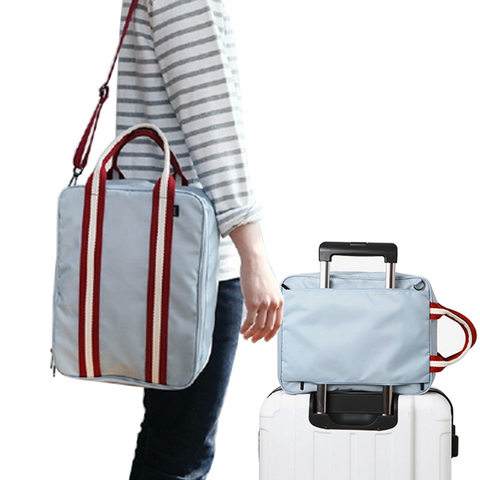 Bolso de viaje pequeño para hombre, bolsa de viaje de fin de semana, plegable, organizador de equipaje, para hombro ► Foto 1/6