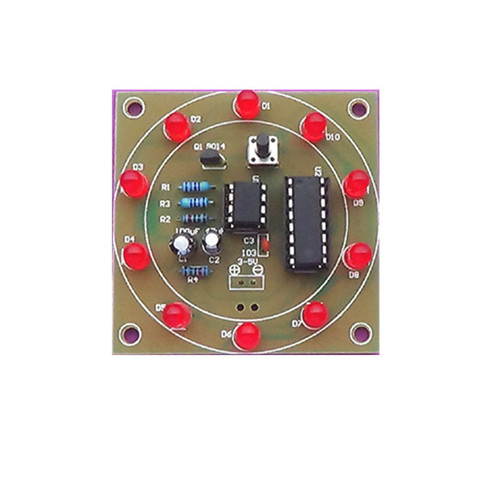 Electrónica suerte Rotary módulo DIY Kits de la rueda giratoria fortuna analógico lotería vaso Suite divertido producción electrónica 3-5V ► Foto 1/2