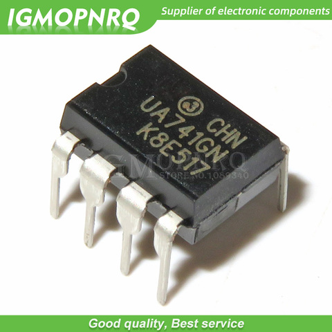 10 Uds. De compensación UA741CN UA741 LM741 op amp tipo DIP-8, nuevo y Original ► Foto 1/1