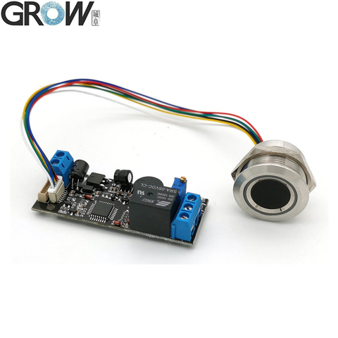 GROW-anillo luminoso de bajo consumo K202 + R503 DC12V, placa de Control de acceso con huella dactilar capacitiva ► Foto 1/6