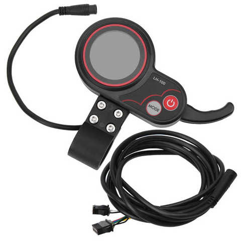 Panel de Control para pantalla de bicicleta eléctrica, LCD-LH100, 24V/36V/48V/60V, acelerador de pulgar, 2 en 1 ► Foto 1/6