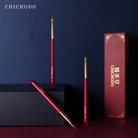 CHICHODO-pincel de maquillaje, serie rosa roja de lujo, pelo sintético de alta calidad, delineador, pluma cosmética, herramienta de belleza ► Foto 1/6