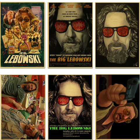 El gran Lebowski póster Retro Vintage cartel de decoración de pared antiguo bar pub pegatina de café para pared Decoración ► Foto 1/6