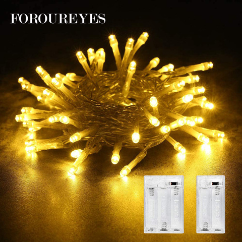 Tira de luces Led para Navidad, gran oferta, 1,5 m/3m/6m/7,5 m/10m, resistente al agua, con batería, adornos navideños para el hogar ► Foto 1/6