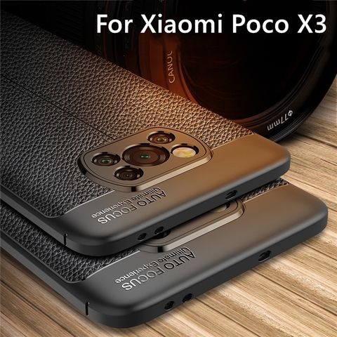 Funda de silicona para Xiaomi POCO X3, carcasa de goma para teléfono, NFC, Redmi Note 9, 9A, 9C ► Foto 1/6