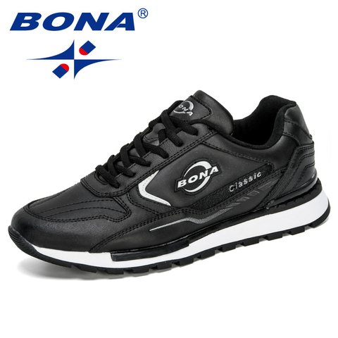 BONA, nuevas zapatillas para correr para hombre, zapatos deportivos transpirables, cómodas zapatillas deportivas para exterior, Jogging para hombre, zapatillas deportivas para hombre ► Foto 1/6