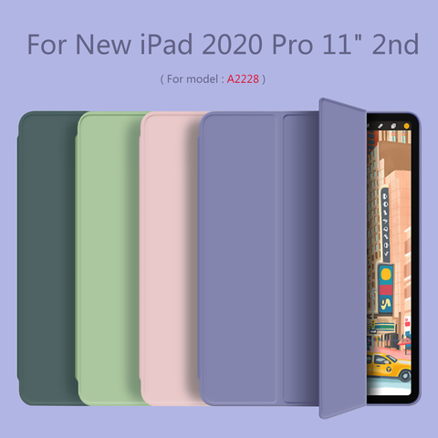 Funda para iPad Air 4, 10,9 pulgadas, A2325, despertador automático inteligente, soporte blando de tres pliegues, cubierta para iPad 2022 Pro 11 