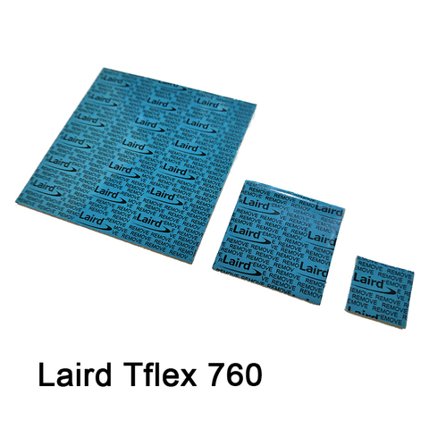 Silicio de la GPU Pad térmico para LAIRD T-FLEX 760 serie 700 térmico relleno de brecha VGA GPU PAD térmico de 15x15x30x30 60x60x1 5 ► Foto 1/4