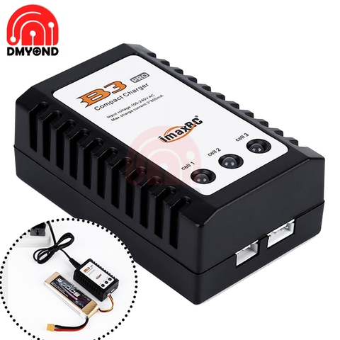 AC100V-240V-cargador de batería para helicóptero teledirigido, dispositivo de carga equilibrado con enchufe europeo/estadounidense, IMaxRC IMax B3 Pro Compact 2S 3S Lipo ► Foto 1/6