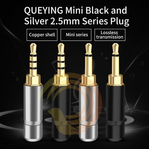 QUEYINFANG-Mini adaptador de Cable de soldadura, conector macho Mono de 4 polos de 2,5mm, Conector de Audio, conectores para hacer bricolaje ► Foto 1/5