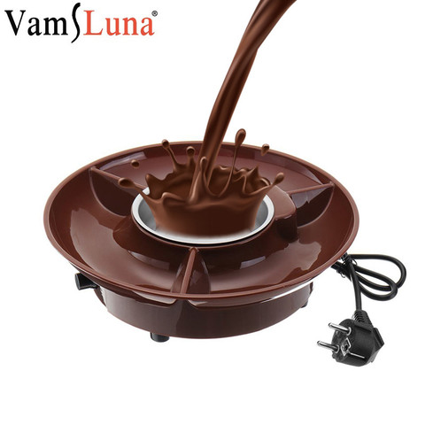 Hervidor de Fondue de Chocolate multifuncional, juego de olla de fusión de helado y queso, accesorios de acero inoxidable para fiesta ► Foto 1/6