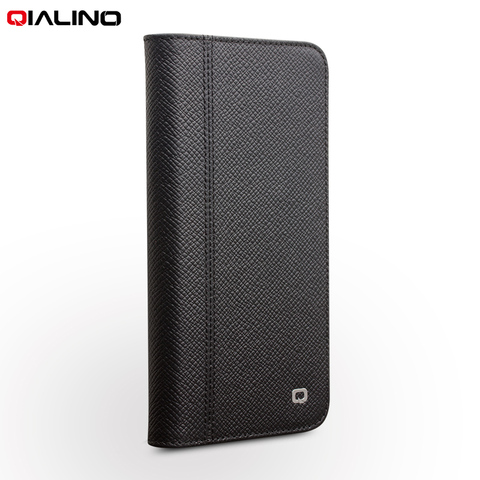 QIALINO-funda de teléfono de lujo de cuero genuino para iPhone 11/11 Pro, funda magnética con tapa con ranuras para tarjetas, para iPhone 11 Pro MAX ► Foto 1/6