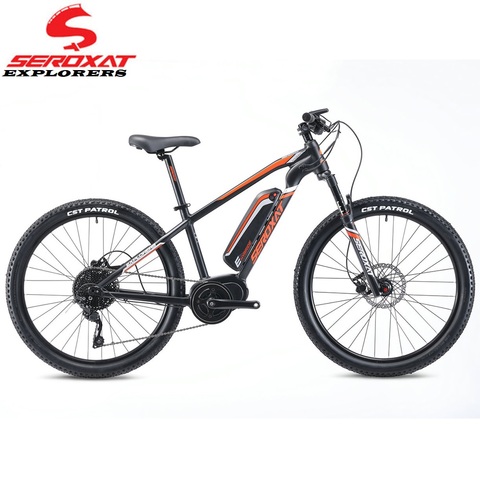 SEROXAT-Bicicleta de Montaña híbrida de aleación de aluminio, e-bike con Motor de 120mm, batería de 350W, 36V/16Ah, 27,5 er ► Foto 1/6