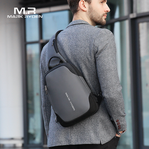 Marca Ryden Nuevo Bolso Bandolera Anti-robo Resistente al Agua Hombres Sling Pecho Bolsa Ajuste 9,7 Pulgadas Ipad Moda Bolso de Hombro ► Foto 1/5