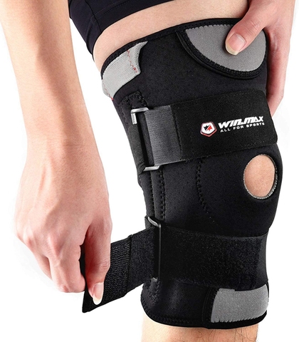 WINMAX-rodillera elástica de neopreno para baloncesto, rodillera ajustable para baloncesto, Rodilleras Soutien Joelheira, Protector de rodilla, almohadilla de soporte ► Foto 1/6